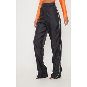 High rise jogger track wind wide leg baggy pants